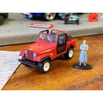 グリーンライト　映画　ターミネーター　1983年AMC　ジープ　CJ-7　レネゲード　ミニカー　1/64　（サラ・コナー付き）　限定品