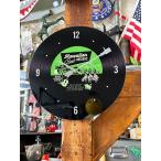ハワイアン　レコードクロック　（グリーン）　■　アメリカン雑貨　アメリカ雑貨　壁掛時計　掛時計