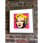 アンディ・ウォーホル　アートフレーム　（Marilyn Monroe,1967/hot pink）　木製額付き　絵画ポスター　アンディ　ウォーホール