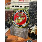 U.S. морской милитари нашивка ( раунд / эмблема / диаметр 7.8cm) # american смешанные товары America смешанные товары 