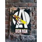 ma- bell Ironman retro комикс жестяная пластина табличка (A) # american смешанные товары America смешанные товары 