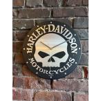 ショッピングスカル ハーレーダビッドソン　ウイリーGスカル　ウォールクロック　壁掛け時計 ■ アメリカン雑貨 アメリカ雑貨