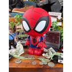 モノグラム社　スパイダーマン　PVCバンク　貯金箱　フィギュア ■ アメリカン雑貨 アメリカ雑貨
