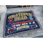 ショッピング端っこ グレイトフルデッド　ダンシングベア　大判ラグマット　フリンジ　タペストリー ■ アメリカン雑貨 アメリカ雑貨