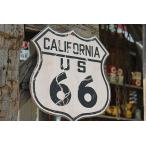昔のルート66　ウッドサイン　（ルート66/カリフォルニア）　アメリカ雑貨　アメリカン雑貨　壁掛けな部屋　カントリー雑貨　木製看板 爆買