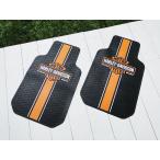 ハーレーダビッドソン　ラバーフロアーマット　ペアセット　（2枚1組）　ストライプ　■　アメリカン雑貨　アメリカ雑貨 爆買