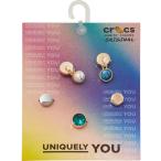 crocs クロックス ジビッツ jibbitz アクセサリー チャーム 10014547 Prep Elevated Circle 5 Pack 5個セット ストーン 揺れる かわいい ゴールド カスタマイズ