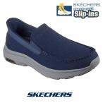 スケッチャーズ SKECHERS 205451-nvy ネイビー メンズ スリップインズ Slip-ins ハンズフリー POLLARD - WILFRED 防滑 グッドイヤー ラバーソール 洗濯機洗い可