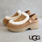 UGG アグ ugg エスミー クロッグ サボ 2025 厚底 レディース 1173331 Esmee Clog スエード ファー サンダル バックストラップ チェスナット 国内正規品