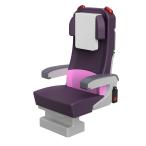 フルカラー北国の指定席（車いす対応席）（1/80）　すずめ模型製3Dプリントパーツ