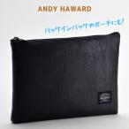 ANDY HAWARD 23471 Anne ti Howard 23471 кожзаменитель сумка органайзер сцепление 30×21×1cm документы inserting сделано в Японии B5 размер место хранения черный * Camel 