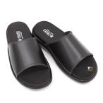 ショッピングサンダル メンズ エムスリー M3 2019 天然皮革 コンフォート オフイス サンダル メンズ レザー 国産 室内履きにも ブラック 黒 ソフト 日本製 JAPAN