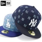 ニューエラ キャップ 59FIFTY　デニムモノグラム