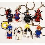  блок брелок для ключа Lego способ Человек-паук Sonic коричневый  ключ 