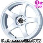 (4本価格) 17インチ 9.0J 5/100 エンケイ パフォーマンスライン PF05 (W) ホイール 4本セット