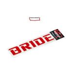 ネコポス可能 BRIDE ブリッド HSSR01 ロゴカッティングステッカー レッド 35mm×213mm
