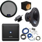 Alpine アルパイン Bass Package - Type-S 12インチ サブウーファー w/ box, MRV-M500 500Wアンプ, Bass