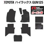 トヨタ 新型 ハイラックス GUN125 フロアマット ◆ カーボンファイバー調 リアルラバー HOTFIELD 送料無料