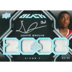 ドンテ・グリーン NBAカード Donte Greene 08/09 UD Black Rookie Jersey Autographs 69/99