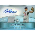 マット・バーンズ MLBカード Matt Barnes 2010 Bowman Platinum Relic Autographs Refractors 680/740