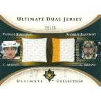 ベルジェロン / レイクロフト NHLカード Patrice Bergeron / Andrew Raycroft 2005/06 UD Ultimate Collection Dual Jersey 72/75