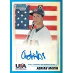 エイドリアン・マリン MLBカード Adrian Marin 2010 Bowman Chrome Draft USA Baseball Autographs Blue Refractors 56/99