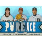 MLBカード Tim Lincecum / Stephen Strasburg / Justin Verlander 2012 Topps Triple Threads Relic Combos 21/36