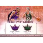 ビンス・カーター / ラリー・バード NBAカード Vince Carter / Larry Bird 01/02 Fleer Exclusive Team Fleer Dual Jersey 199/500