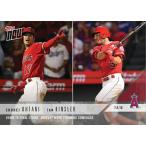 大谷翔平&イアン・キンズラー #423 MLB ドジャース戦逆転勝利 カード Shohei Ohtani/Ian Kinsler - 07/06/2018 TOPPS NOW CARD