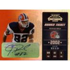 ジョシュ リード 2002 Playoff Contenders Rookie Ticket Autograph 290枚限定！(104/290) / Josh Reed