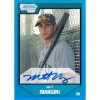 MLBカード【マット　マンジーニ】2007 Bowman Draft Chrome Draft Pick Autograph Blue Refractors 150枚限定！(062/150)（Matt Mangini)