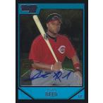 MLBカード【ジャスティン　リード】2007 Bowman Chrome Prospects Autographs （Justin Reed)