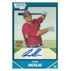 MLBカード【シーザー　ニコラス】2007 Bowman Chrome Prospects Refractors Autographs 500枚限定！(138/500)（Cesar Nicolas)