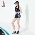 [ женский купальный костюм M немедленная уплата ] состязание купальный костюм женский .. купальный костюм женский фитнес тренировка для школьный купальник половина леггинсы плавание диета . накладка имеется 