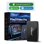正規 Ottocast オットキャスト Play2 Video Pro Carplay Android 12多機能メディアアダプター YouTube Netflix Spotify IPTV 視聴 ワイヤレス 技適取得