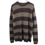 patagonia パタゴニア ボーダー 長袖 ニット S ブラウン系 アウトドア セーター メンズ 古着 中古