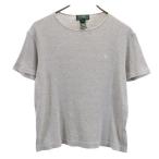 LAUREN RALPH LAUREN ローレンラルフローレン 半袖 Tシャツ S グレー系 レディース 古着 中古