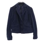 MARC BY MARC JACOBS マークバイマークジェイコブス コーデュロイジャケット 6 ネイビー レディース 古着 中古