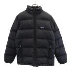 ショッピングpatagonia patagonia パタゴニア アウトドア 長袖 ダウンジャケット XL14 ブラック系 ロゴ キッズ 古着 中古