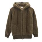 ショッピングジムフレックス GYMPHLEX ジムフレックス 長袖 ボアジャケット 14 グリーン系 レディース 古着 中古