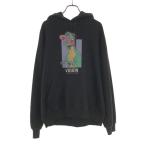 VISION STREET WEAR Vision Street одежда принт длинный рукав Logo вышивка тренировочный Parker M черный тянуть over мужской б/у одежда б/у 