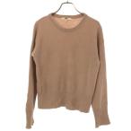 ユニクロ カシミヤ100% 長袖 セーター M ベージュ系 UNIQLO +J ニット レディース 古着 中古