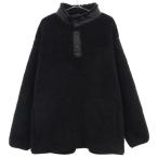 ユニクロ ホワイトマウンテニアリング コラボ ボア フリースジャケット XL ブラック系 UNIQLO +J プルオーバー White Mountaineering メンズ 古着 中古