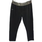 UNDER ARMOUR Under Armor Logo принт fei шероховатость to укороченные брюки трико XL черный леггинсы женский б/у одежда б/у 