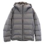 ユニクロ シームレス ダウンジャケット L グレー系 UNIQLO +J フード メンズ 古着 中古