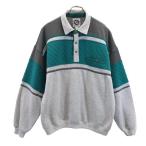 GREENLINE INTERNATIONAL зеленый линия Inter National 90s Old длинный рукав тренировочный футболка серый мужской б/у одежда б/у 