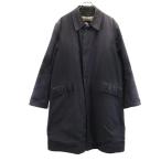 BURBERRY Burberry три . association 2way подкладка есть пальто с отложным воротником L темно-синий сделано в Японии мужской б/у одежда б/у 