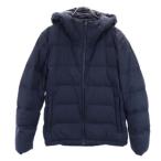 ユニクロ シームレス ダウンパーカー M ネイビー UNIQLO +J ジャケット メンズ 古着 中古