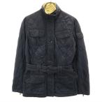  Bab a-3wa Ran toINTERNATIONAL стеганная куртка UK8 черный Barbour NEW FLYWEIGHT Inter National женский б/у одежда б/у 