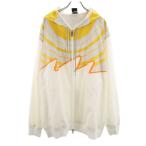  военно-воздушные силы one баскетбол длинный рукав Zip Parker XL оттенок белого обратная сторона сетка разогрев мужской б/у одежда б/у 